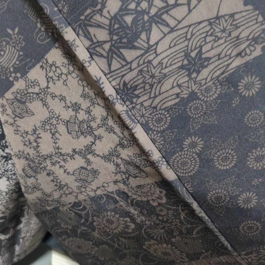 美品 型染 大島紬 丈162 裄68