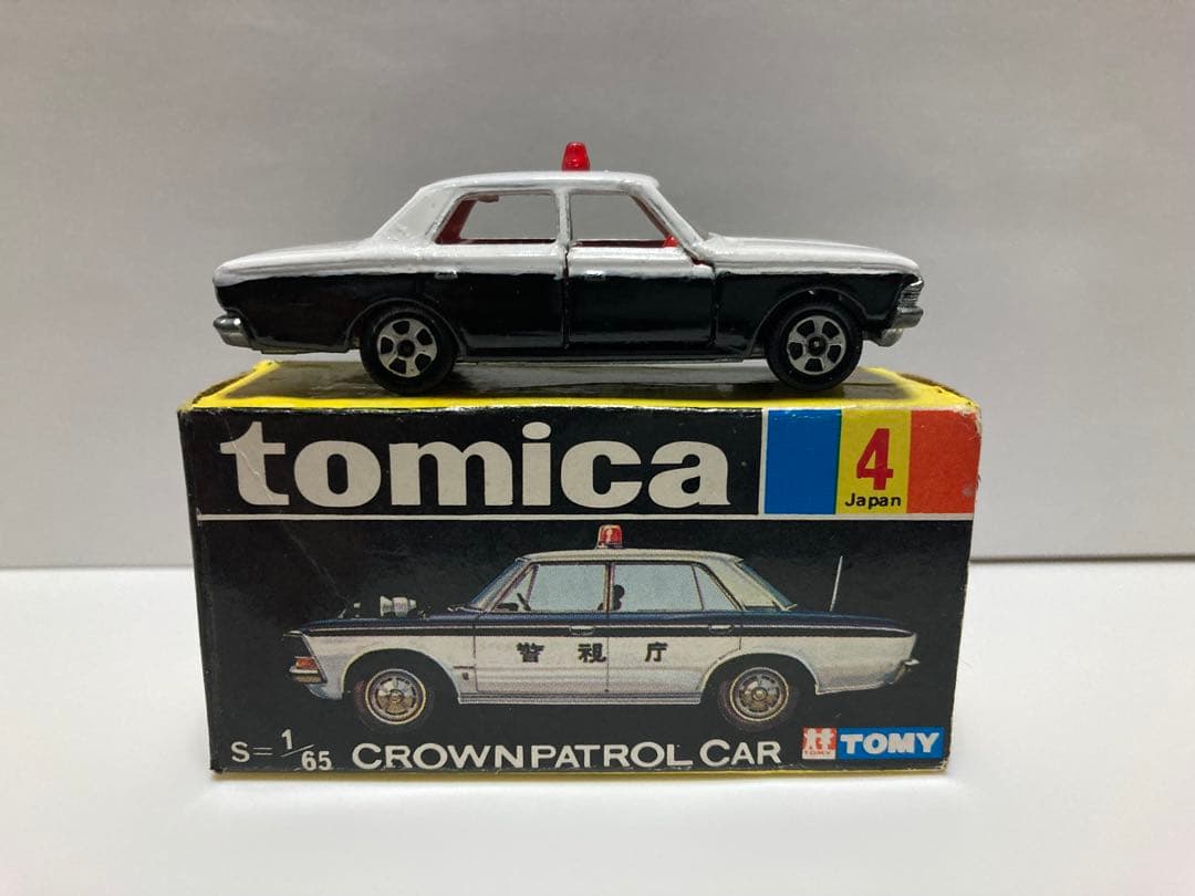 トミカ　日本製　クラウン　パトロールカー　1Aホイール　赤色灯Aタイプ　色指定箱