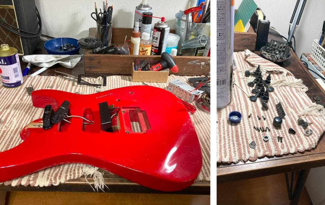 FERNANDES リボルバー FR-55　赤　オーバーホール済