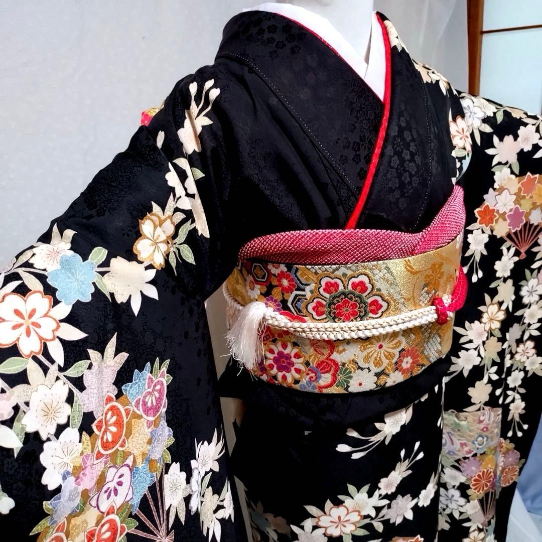 正絹振袖　袋帯　長襦袢　小物セット　 18ー4