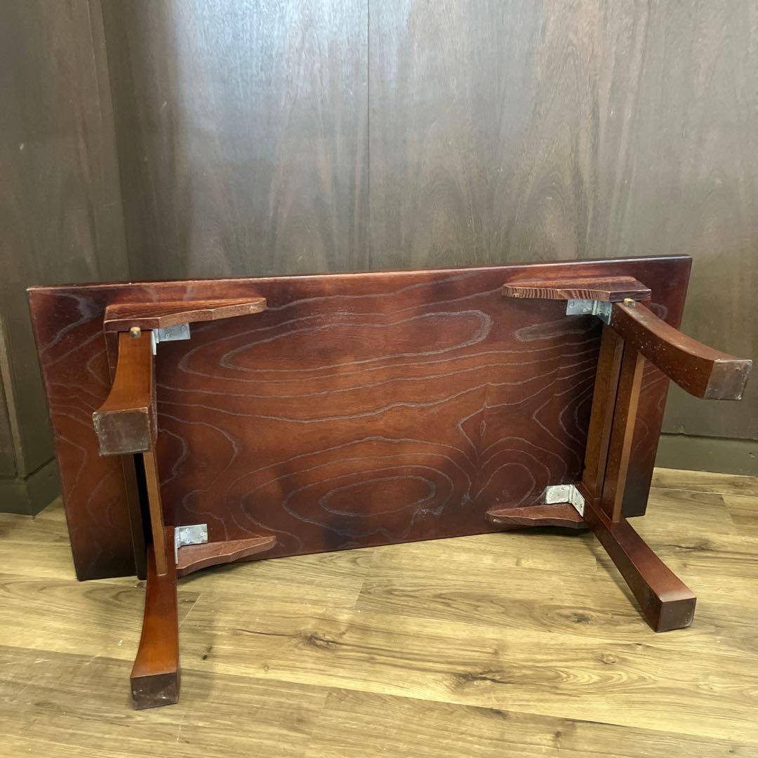 B-2 座卓 文机 和家具 栓 セン 折りたたみ脚 ローテーブル 昭和レトロ