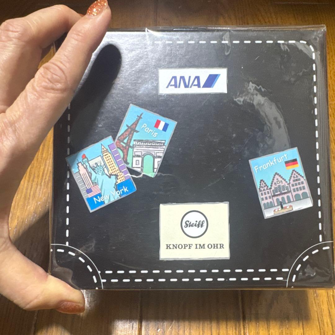 シュタイフテディベア新品ANAパイロットトランク付Fynn