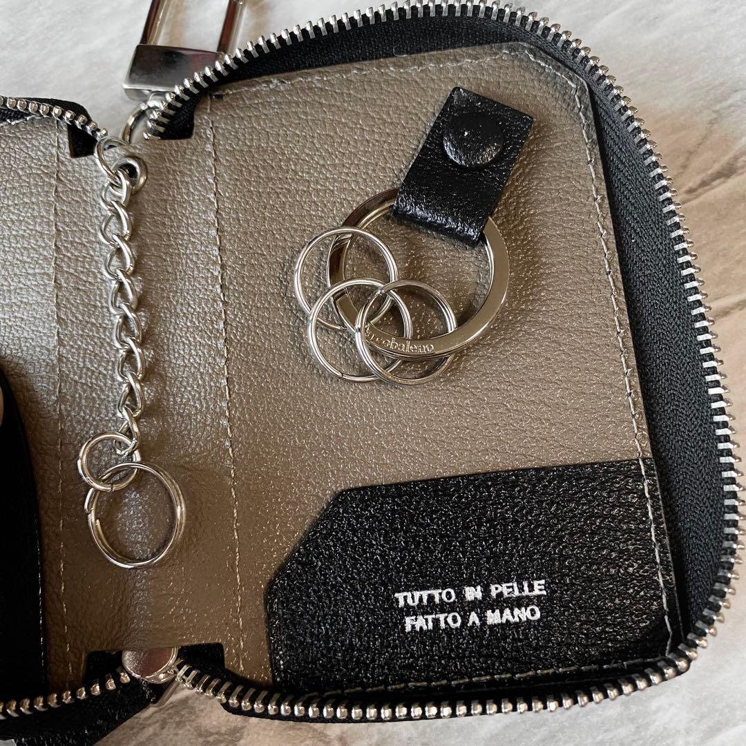 2283【新品 定価2.2万円】ラルコバレーノ★スマートWキーケース★鍵入れ★