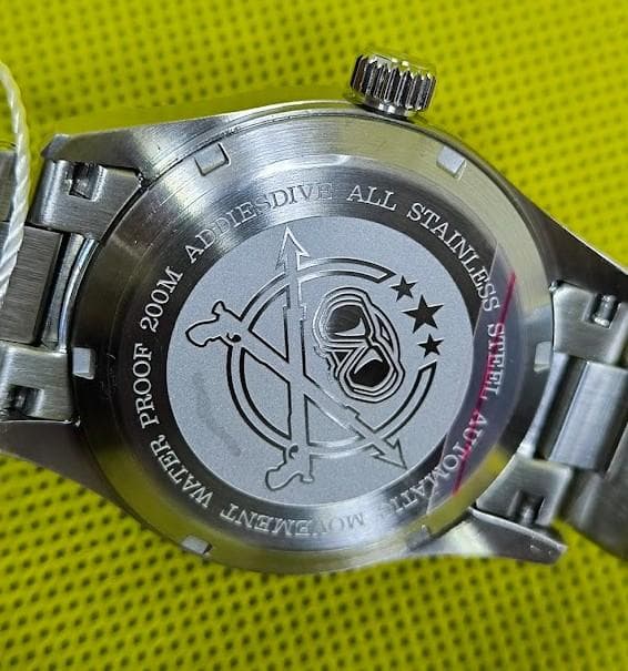 値下げ　addiesdive NH35搭載　シンプル　自動巻き ブラック