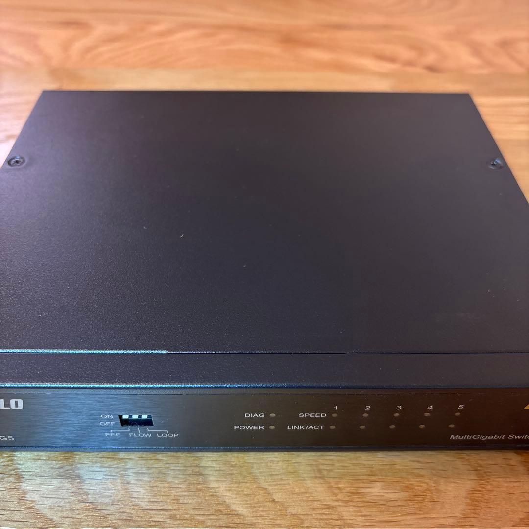 【全ポート10G】BUFFALO LXW-10G5 スイッチングハブ 動作済