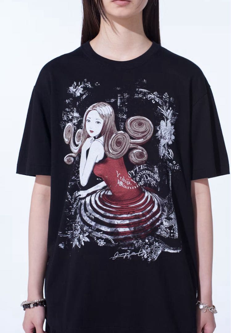 伊藤潤二 × サイト ヨウジヤマモト Tシャツ 黒 L 新品未使用