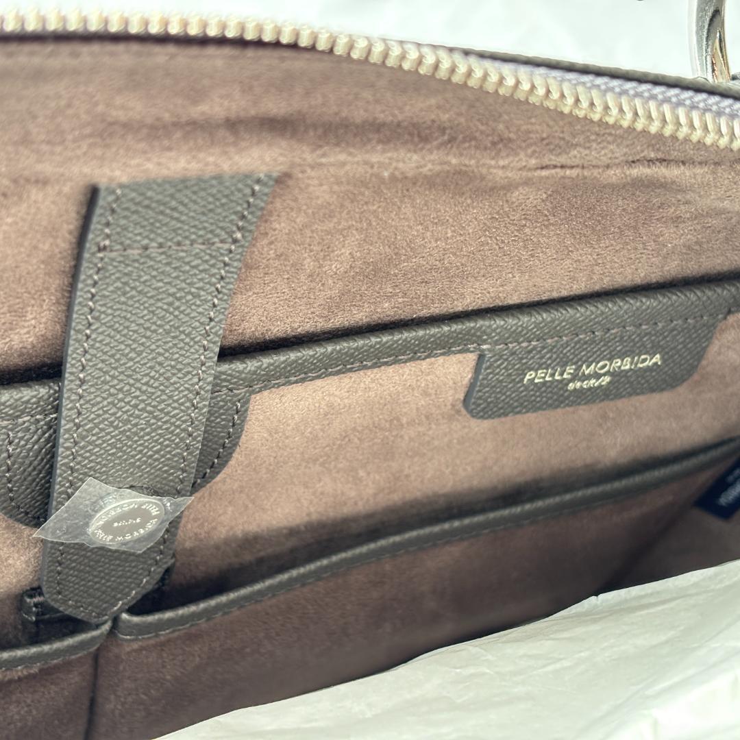 未使用 ペッレモルビダ deck/9 ブリーフ 2way ビジネスバッグ グレー