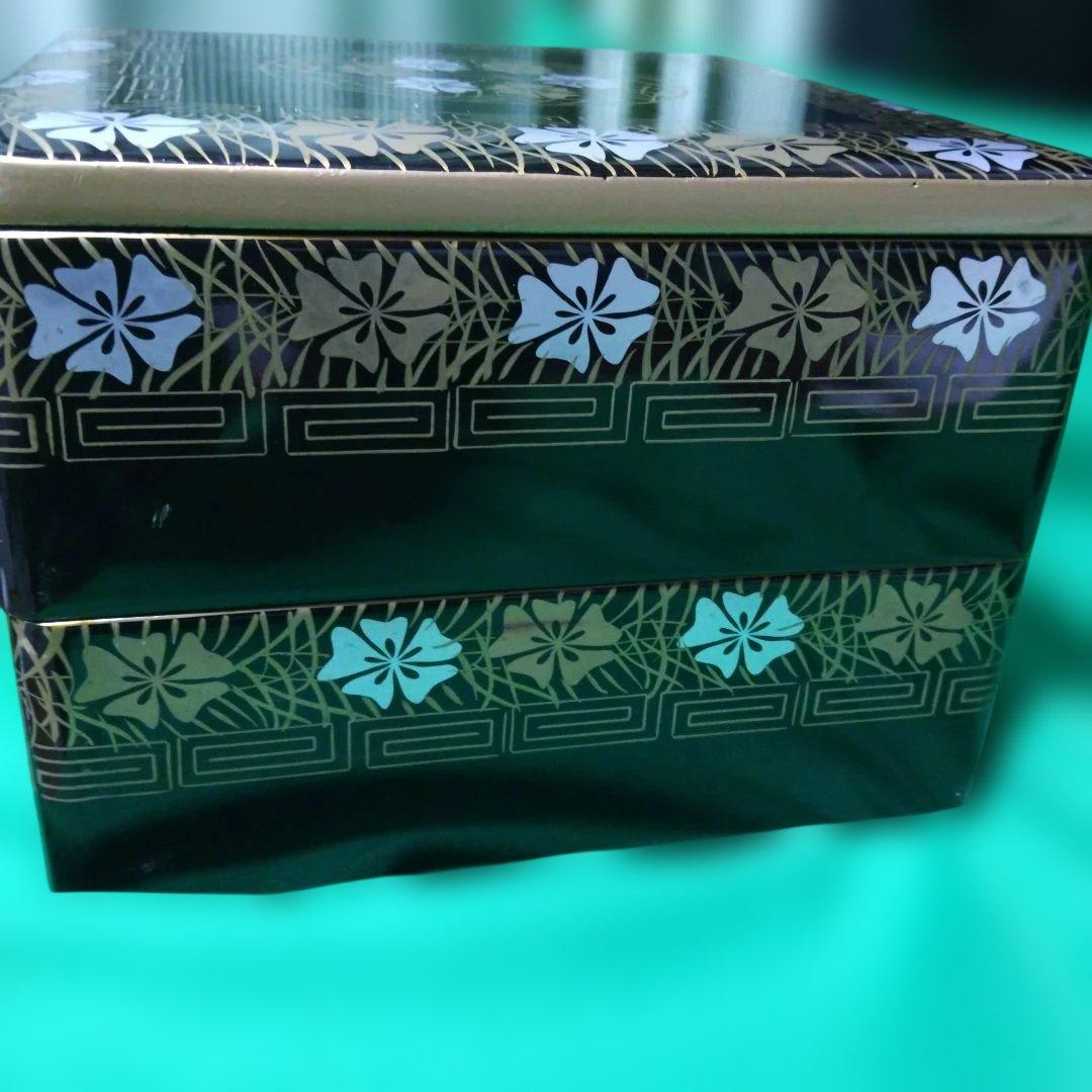 輪島塗 二段重箱 美品