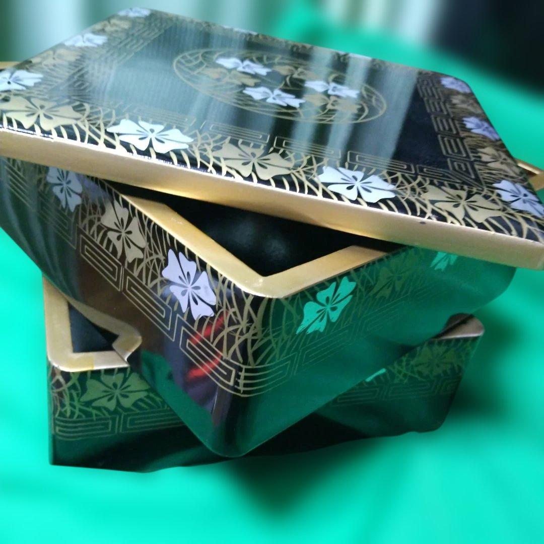 輪島塗 二段重箱 美品