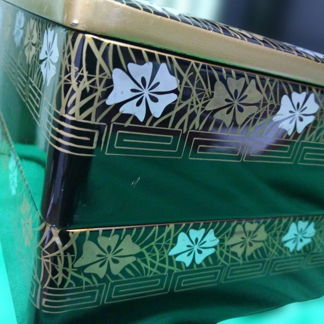 輪島塗 二段重箱 美品