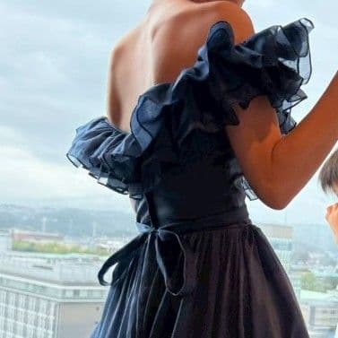 THE URBAN BLANCHEカラードレス ネイビーM