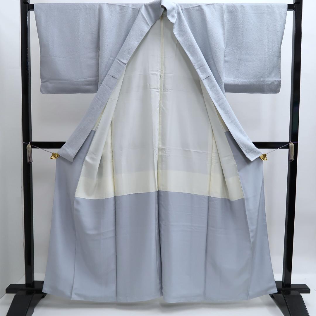 M321　色無地　身丈157cm　染一つ紋　しつけ糸　やまとお誂え