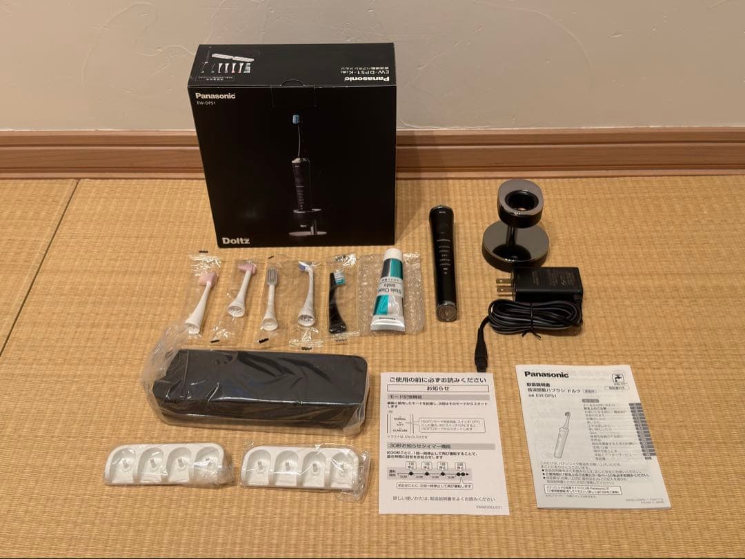 【美品】Panasonic 電動歯ブラシ ドルツ EW-DP51 ブラック