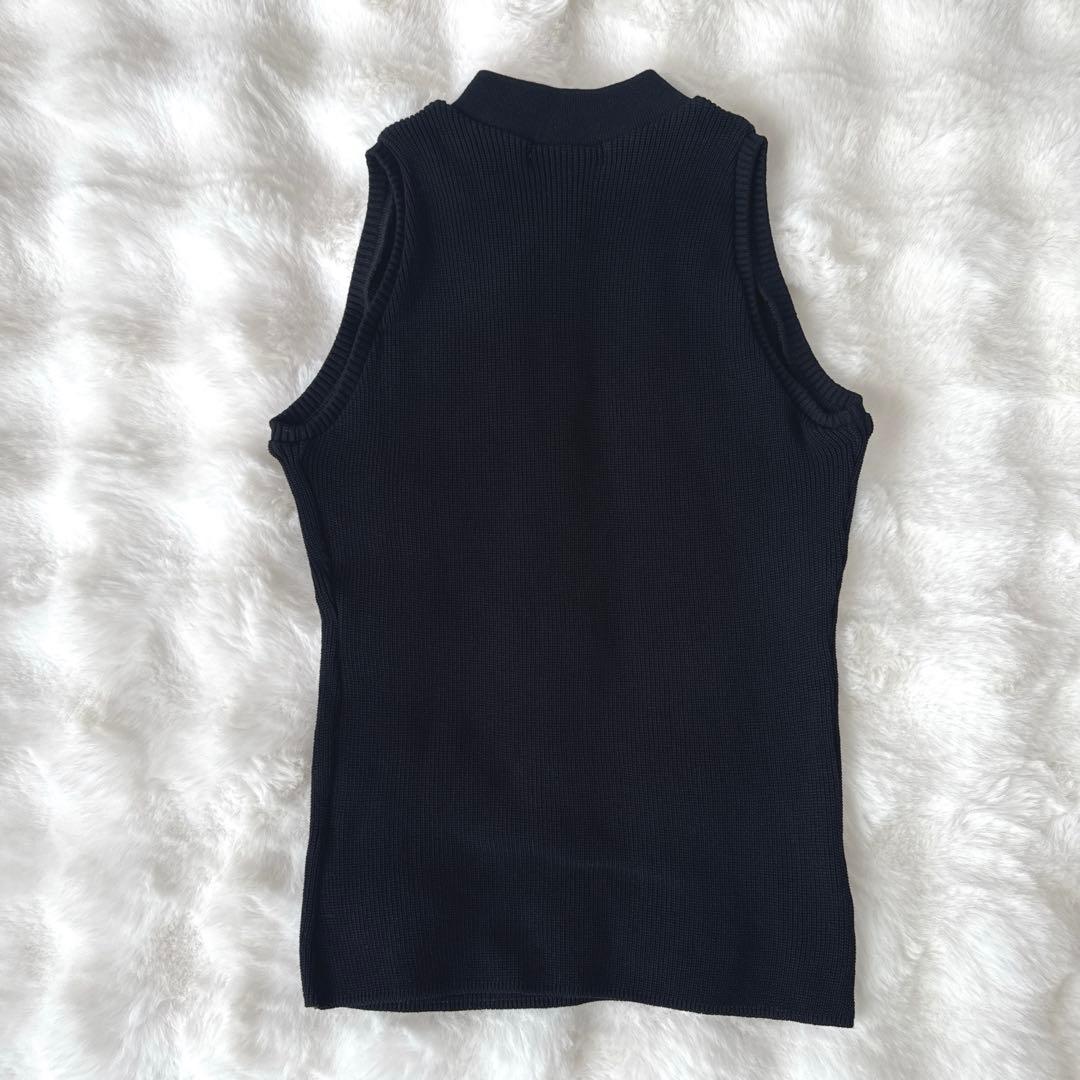 Burberry Blue label バーバリー　ハイネックタンクトップ黒38