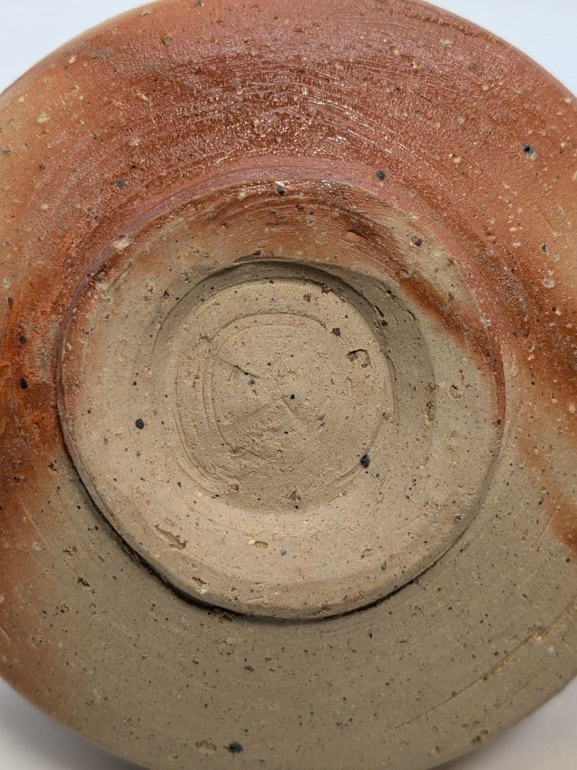 初代森陶岳 備前焼 緋襷茶盌 合箱合布 折松葉印 抹茶碗 抹茶茶碗 茶道具 茶器