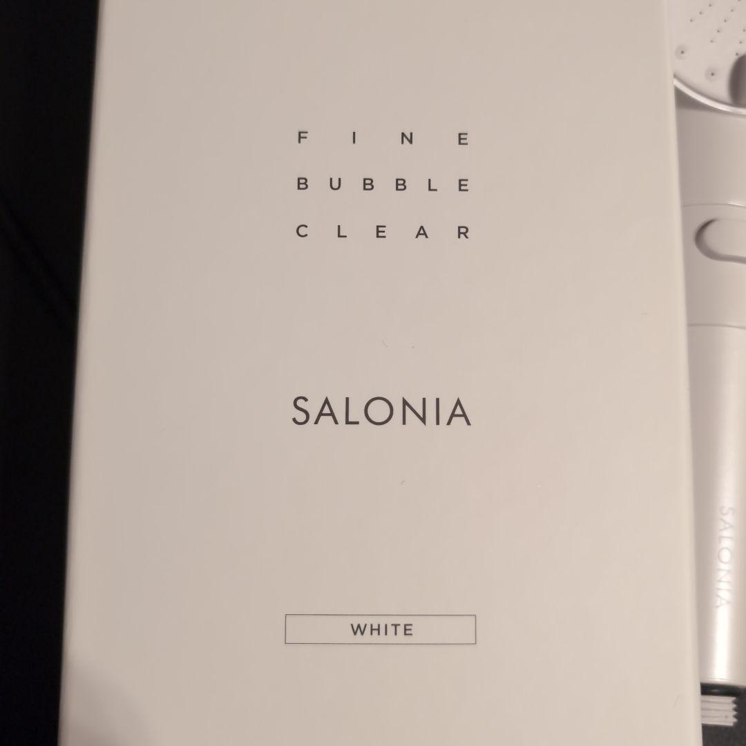 SALONIA シャワーヘッド ファインバブルクリア ホワイト