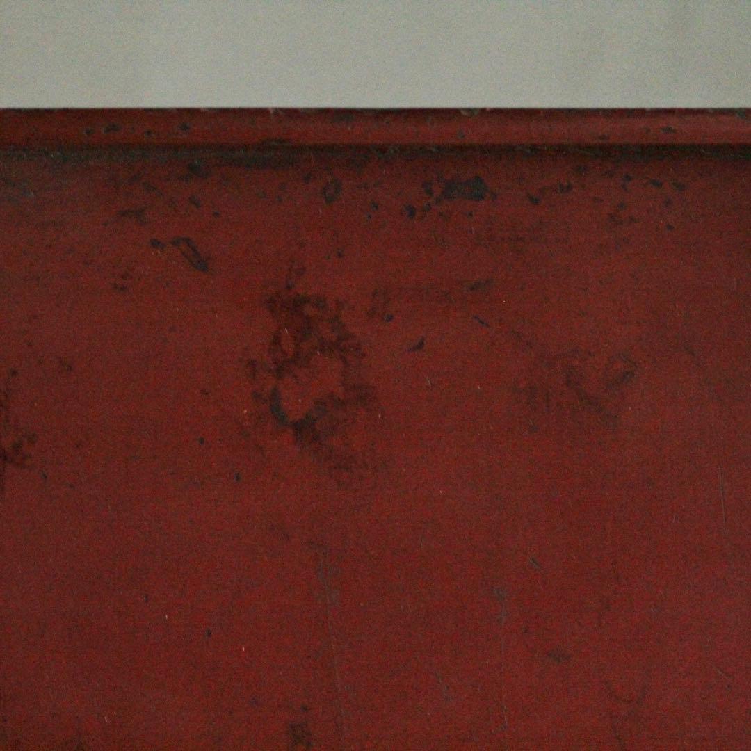 隅切 折敷 朱塗り 盆 No.3 古美術 古道具 アンティーク 折敷盆