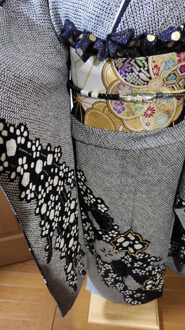 ❴香❵　振袖　フルセット　成人式　金糸　黒総絞り
