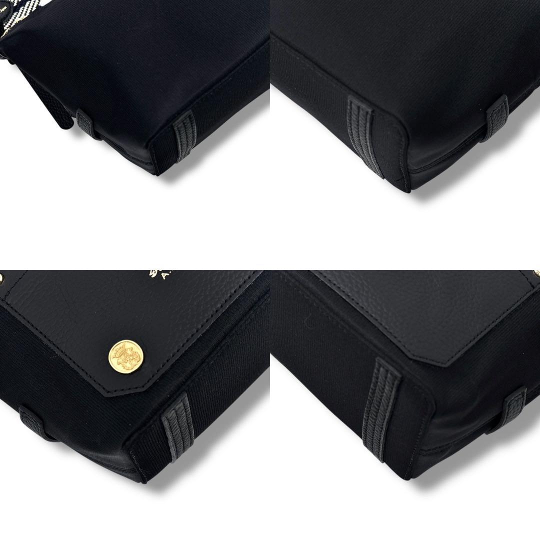 【希少】A.D.M.J. ナイロン マーキスアクセント クロスボディバッグ 黒