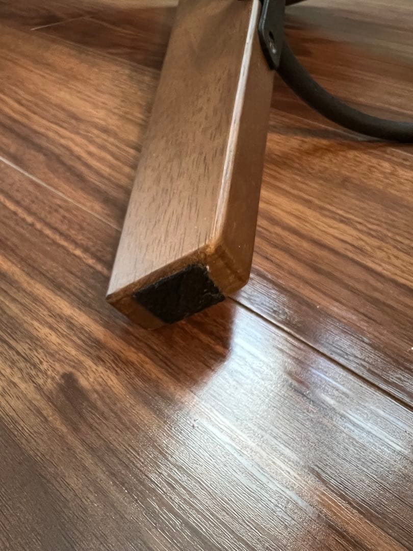 unico VIZ(ヴィズ)　スツール サイドテーブル ブラウン 高さ調整可能