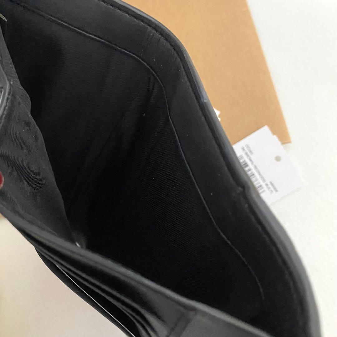 新品　正規品☆COACH コーチ　折り財布　 ブラウン　レザー　二つ折り財布