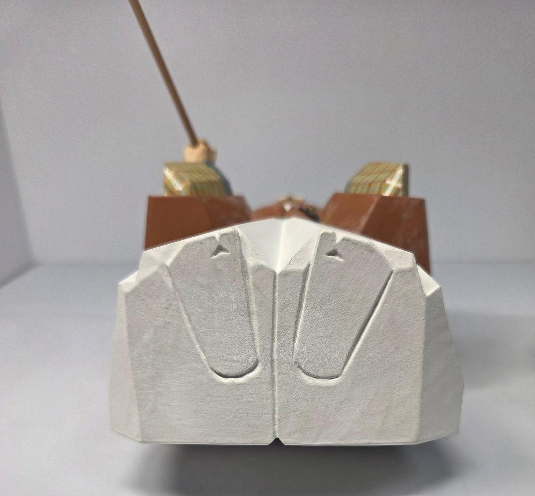 高砂　奈良一刀彫　人形　木工　金箔　松園