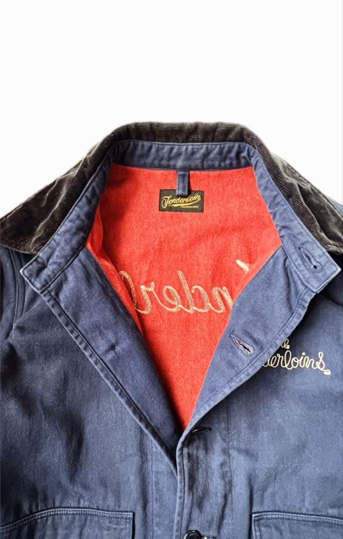 Tenderloin ジャケット ネイビー 襟コーデュロイ