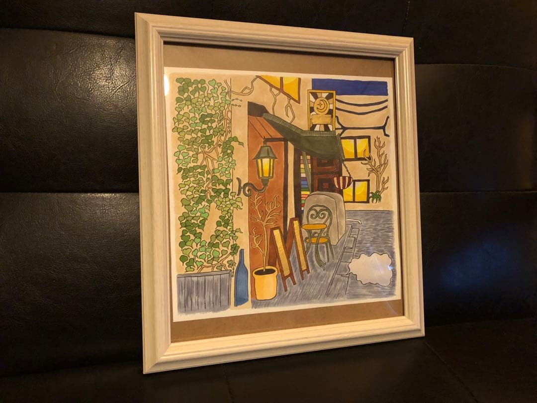 風景(CAFE)イラスト