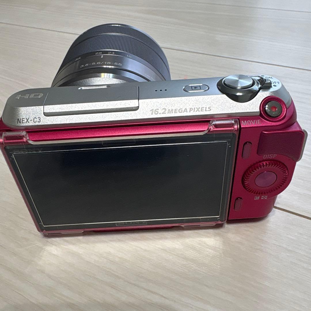 ‼️ピンク‼️SONY NEX-C3 ダブルレンズキット動作確認済み　箱付き