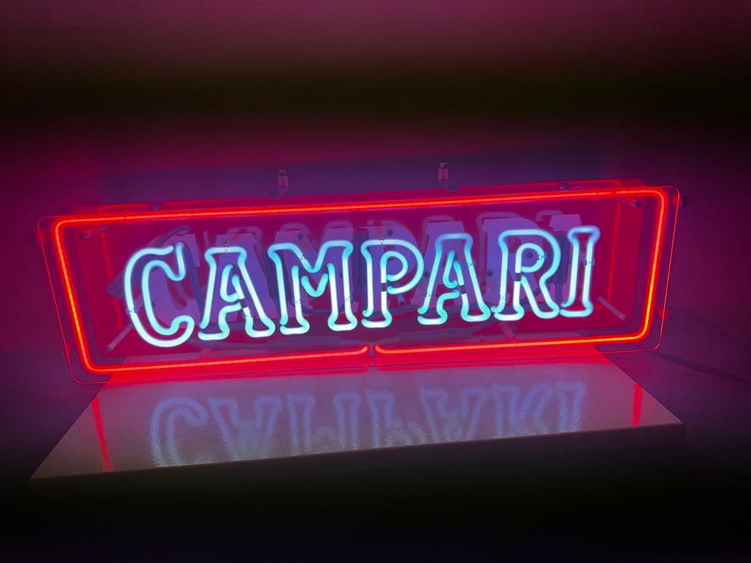 CAMPARI ネオン看板 レトロスタイル レア お洒落