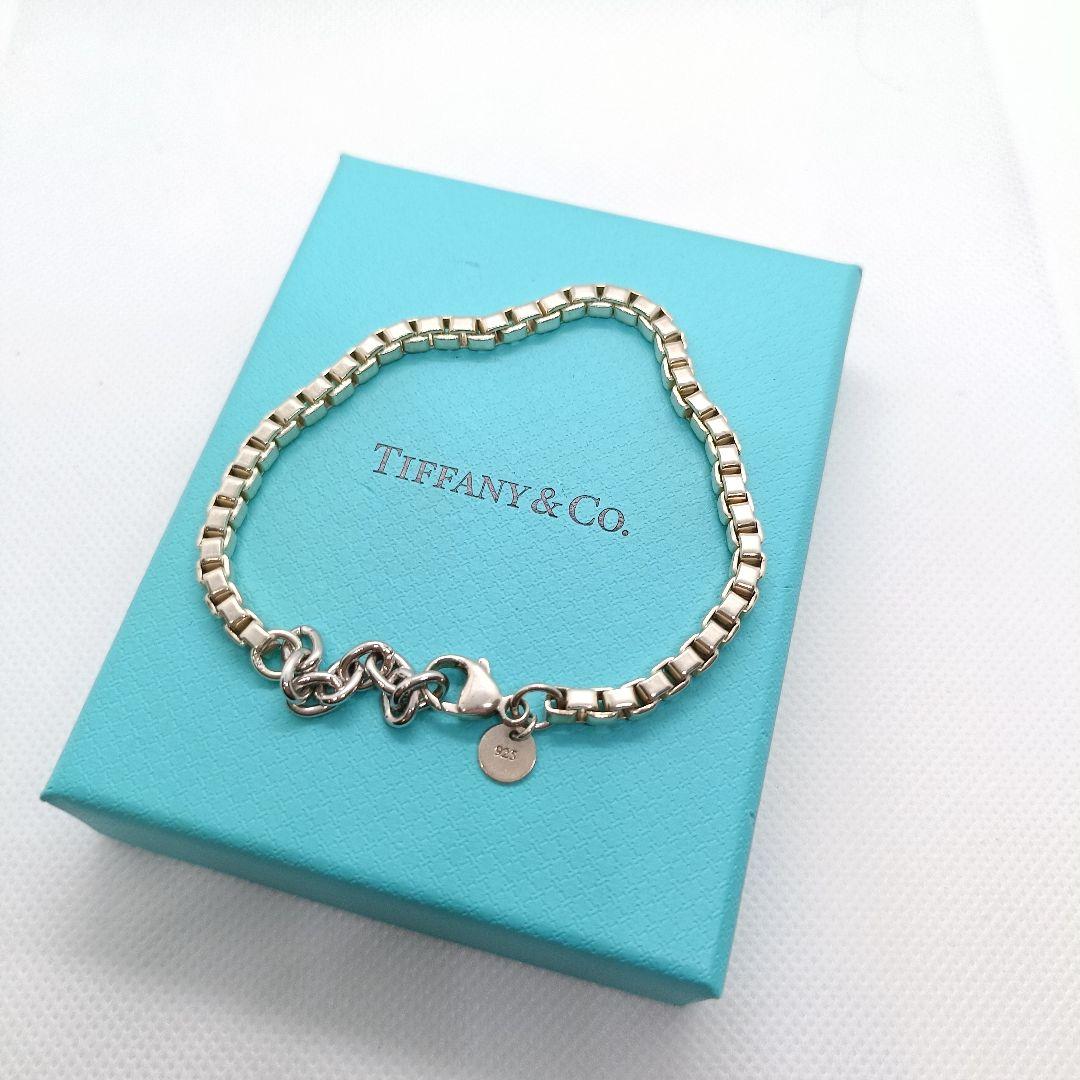 極美品✨ティファニー ブレスレット　18cm-22cm ベネチアン　シルバー