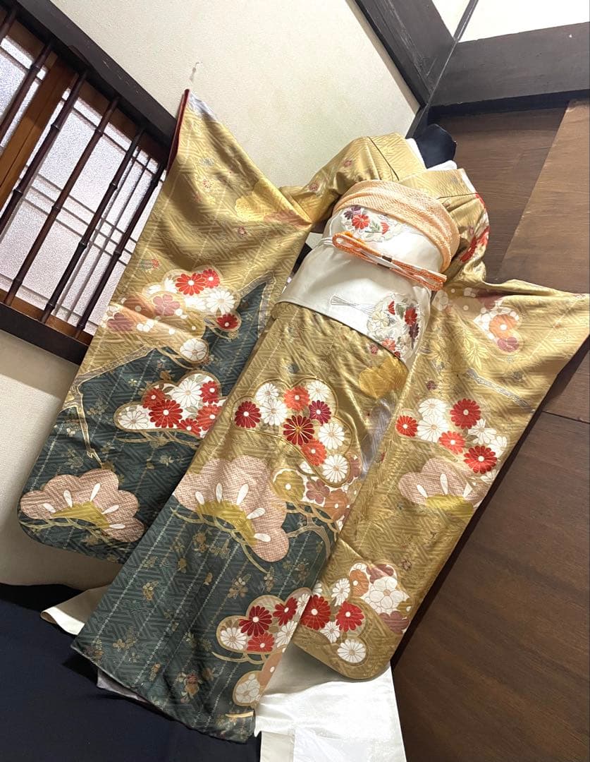 振袖フルセット6点特価　サイズS〜M銀駒刺繍売り切り終了