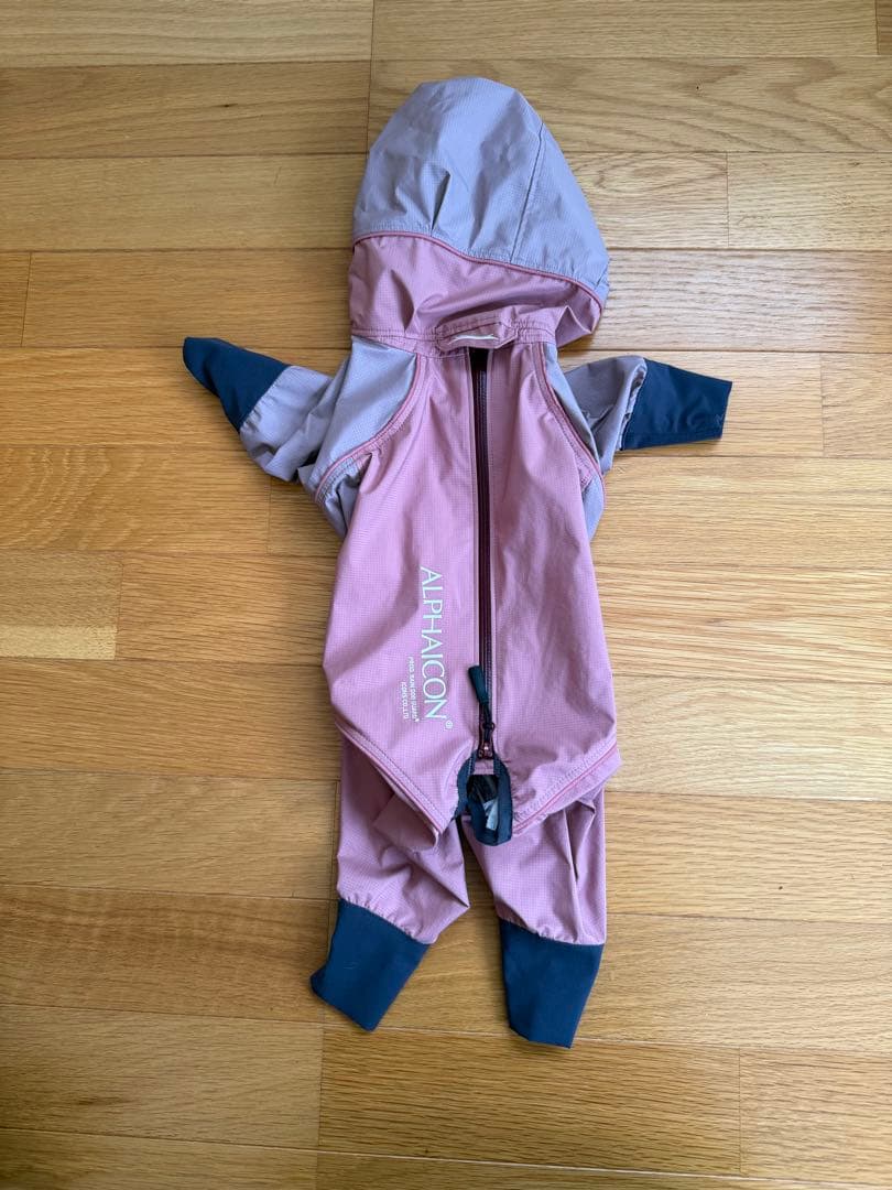 ALPHAICON 犬用レインコート フード付き