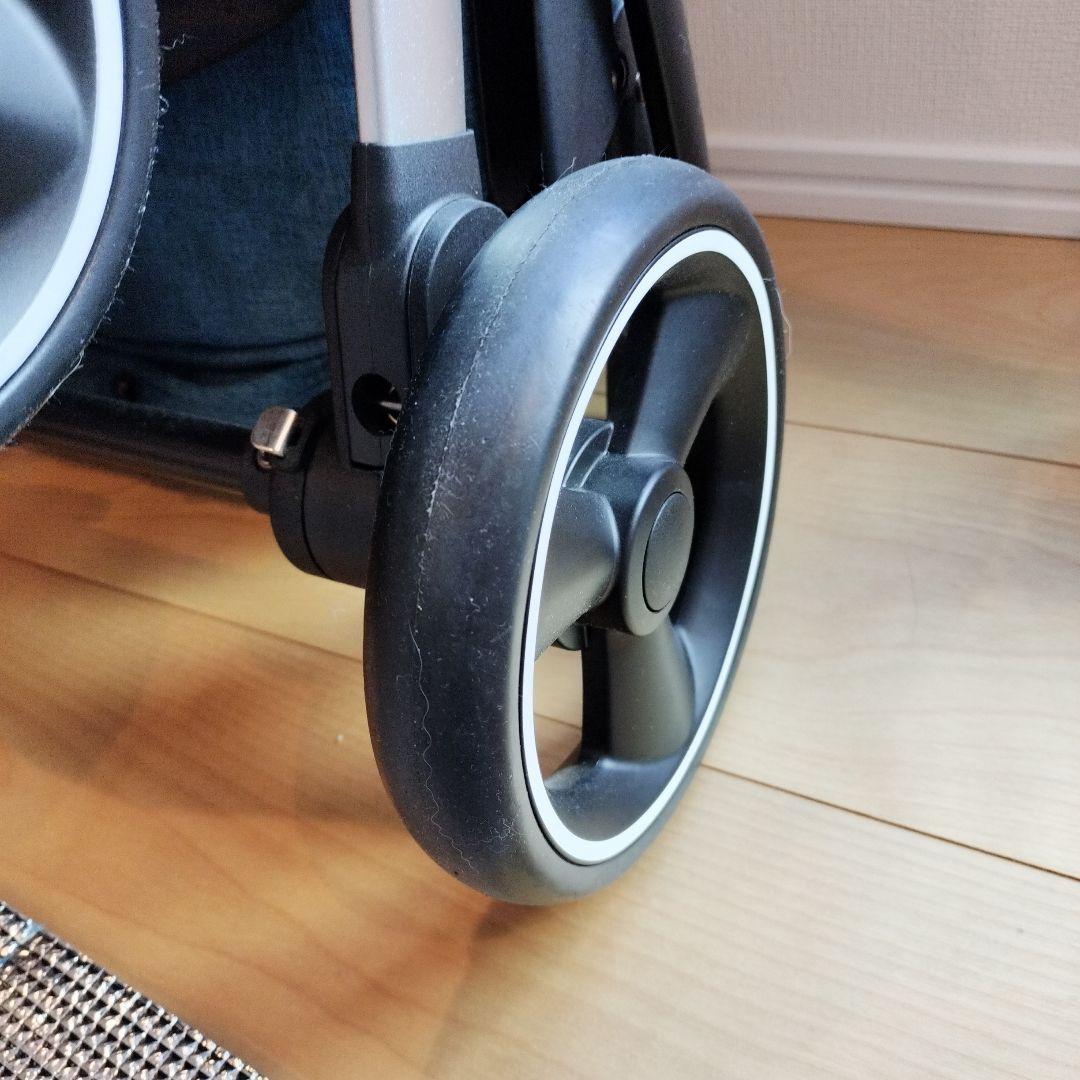 デニムブルー ペットカート メッシュカバー付き　Coconte