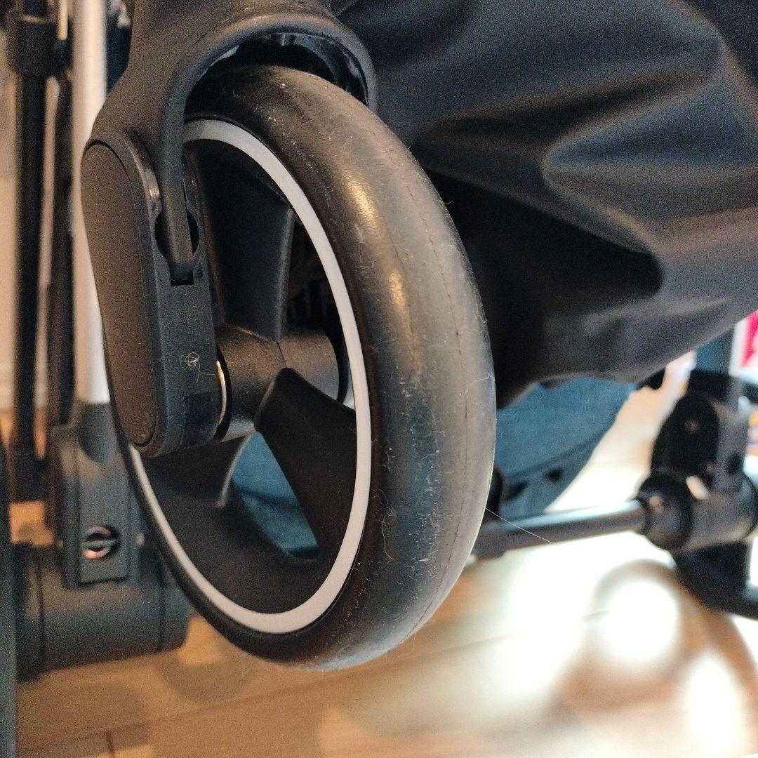 デニムブルー ペットカート メッシュカバー付き　Coconte