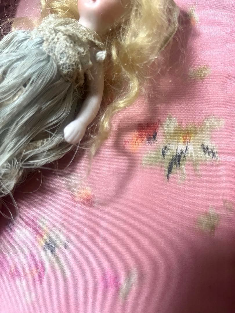 期間限定お値下げ　フレンチミニョネット　アンティーク　ドール　ビスクドール