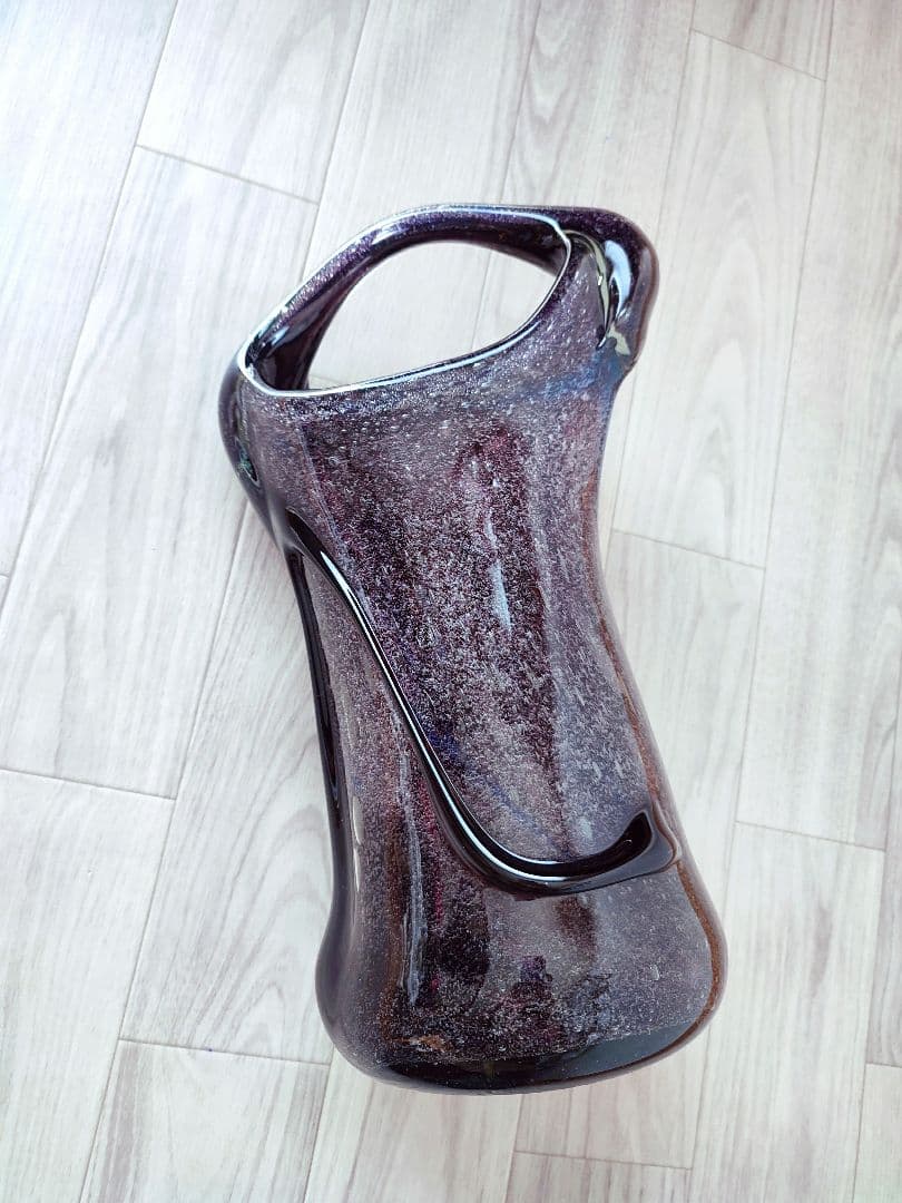 希少　琉球ガラス　稲嶺盛吉　花瓶　フラワーベース