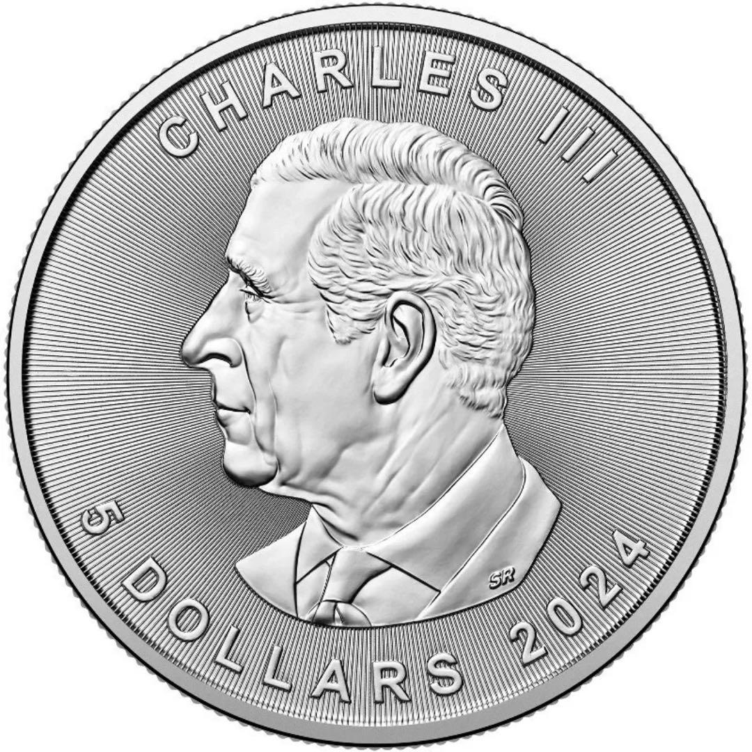 世界100枚限定！ メイプルリーフ 銀貨 カラー ゴールデンドラゴン 1オンス