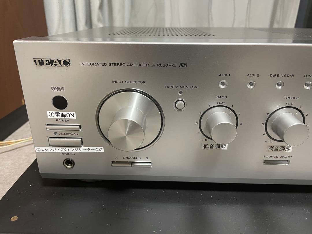 TEAC A-R630MKII 音出し確認済み