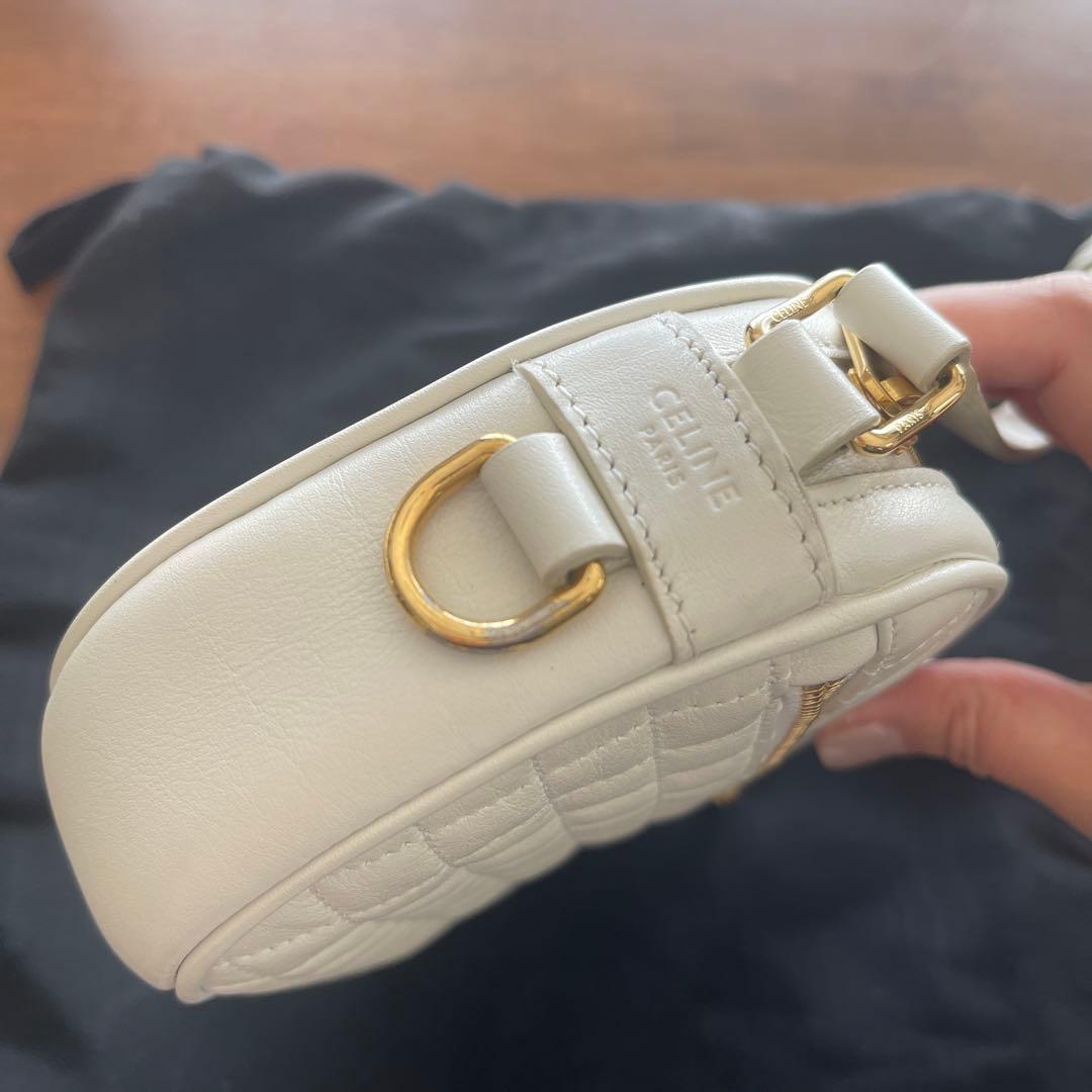 m*i様 CELINE キルティングショルダーバッグ ホワイト