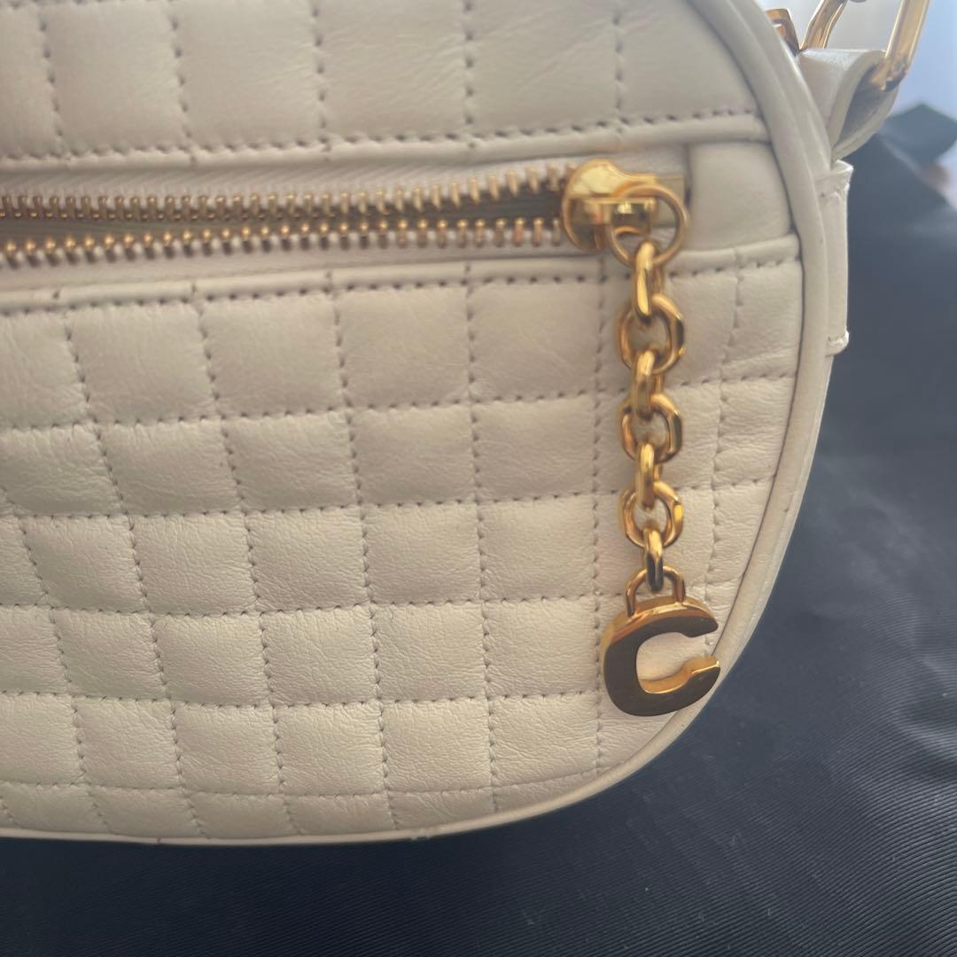 m*i様 CELINE キルティングショルダーバッグ ホワイト