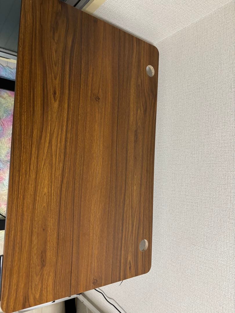 電動昇降デスク ブラウン 中型