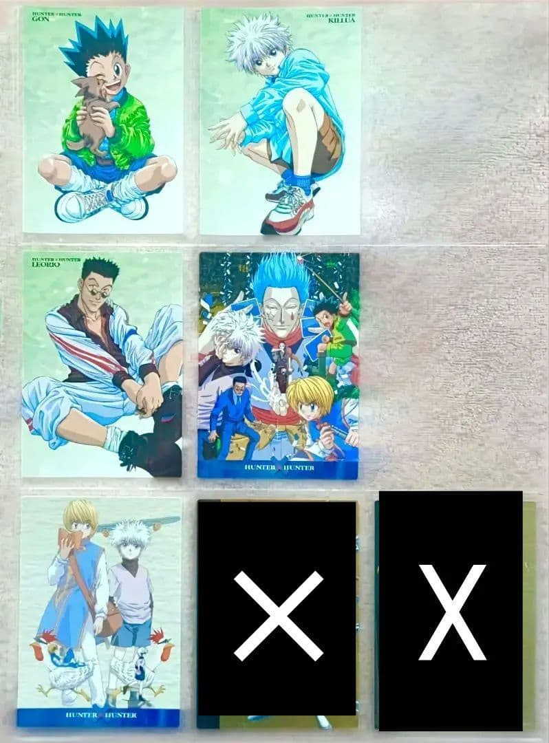 ハンターハンター　カードダスマスターズ　初版　クラピカ　クロロ　キルア