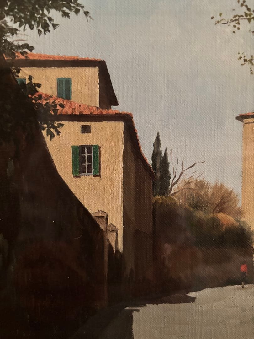 藤飯治平「シエナの坂道」　リアリズム　1986年松坂屋取扱作品