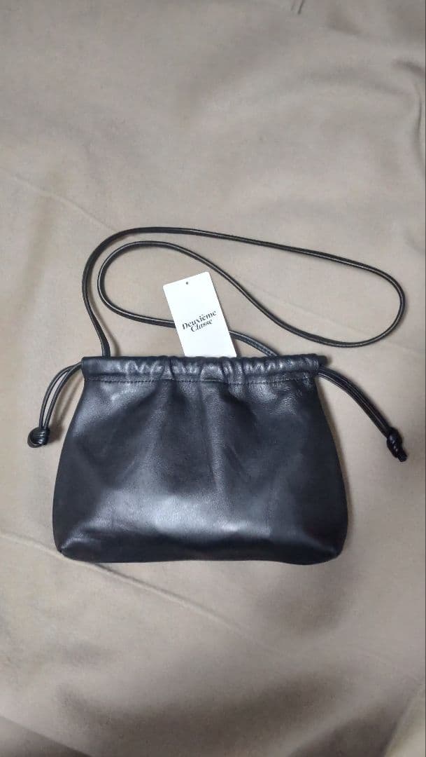 美品Deuxieme Classe CELERI/セルリ BAG 巾着 ブラック