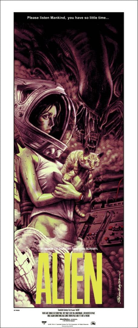 ロッキンジェリービーン ALIEN エイリアン ポスター シリアルナンバー入