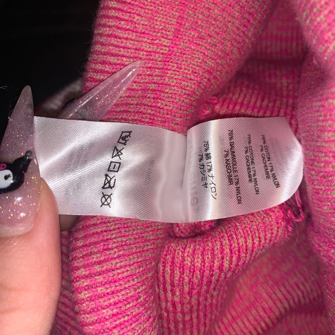 Supreme ピンク ニット帽　ビーニー