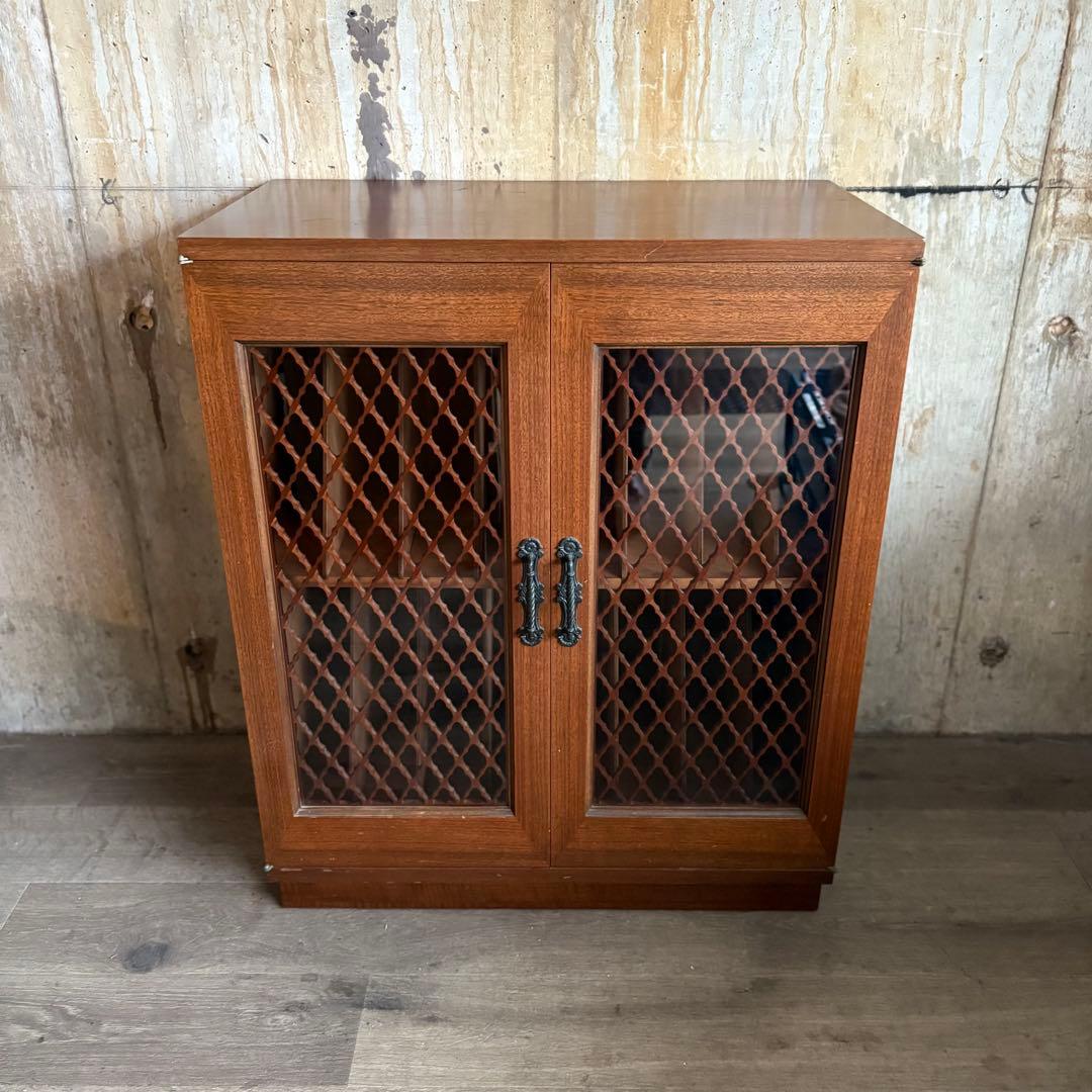 ヴィンテージ　レコードキャビネット　クラシック　約240枚収納可能