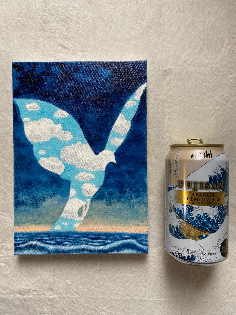 マグリット　肉筆手描きの油絵模写画　大家族