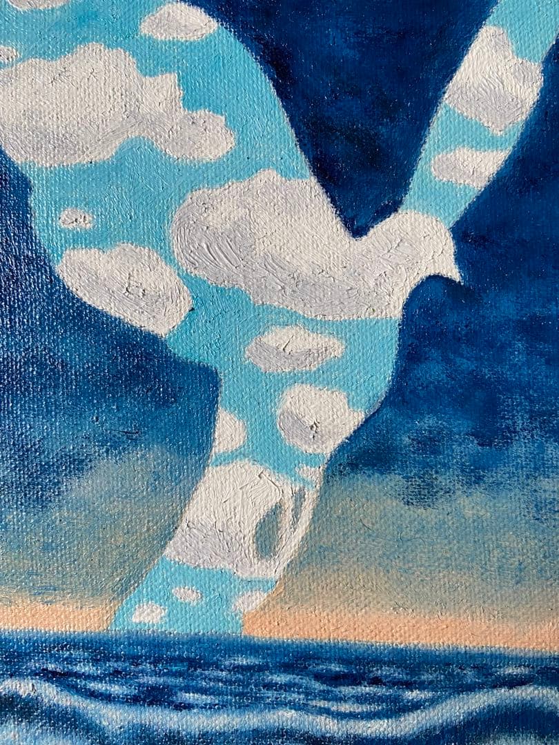 マグリット　肉筆手描きの油絵模写画　大家族